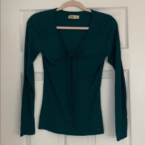 Hollister Ribbed Long Sleeve Top